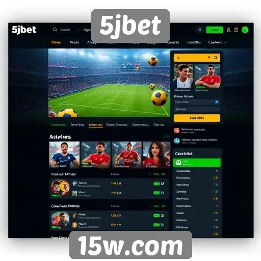 Interface e usabilidade do site 5jbet